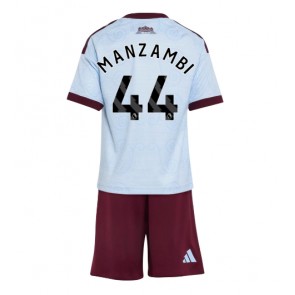 Aston Villa Johan Manzambi #44 Replika Tredje Tröja Barn 2026-27 Kortärmad (+ Korta byxor)